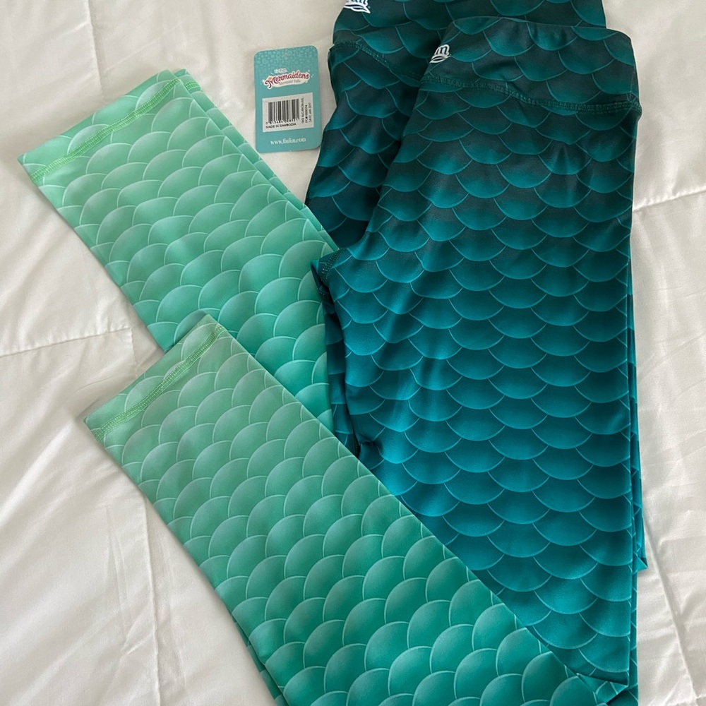 FinFun Mommy and Me Mermaid Leggings